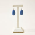 Blue Drop Fishhook Earrings