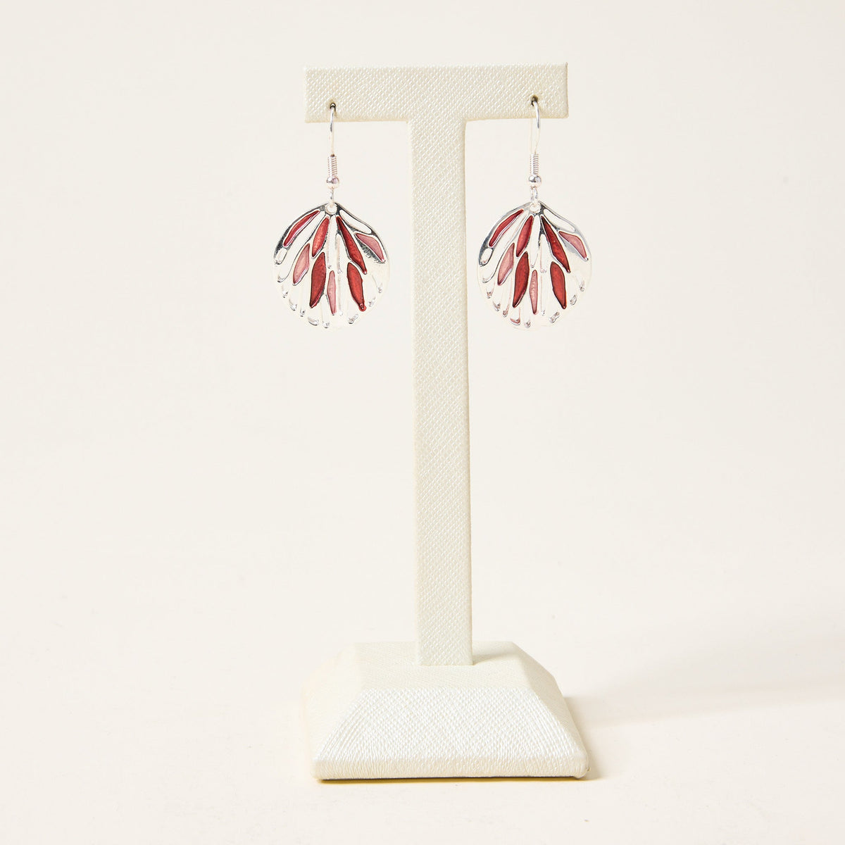 Multi Color Abstract Design Drop Fishhook Earrings