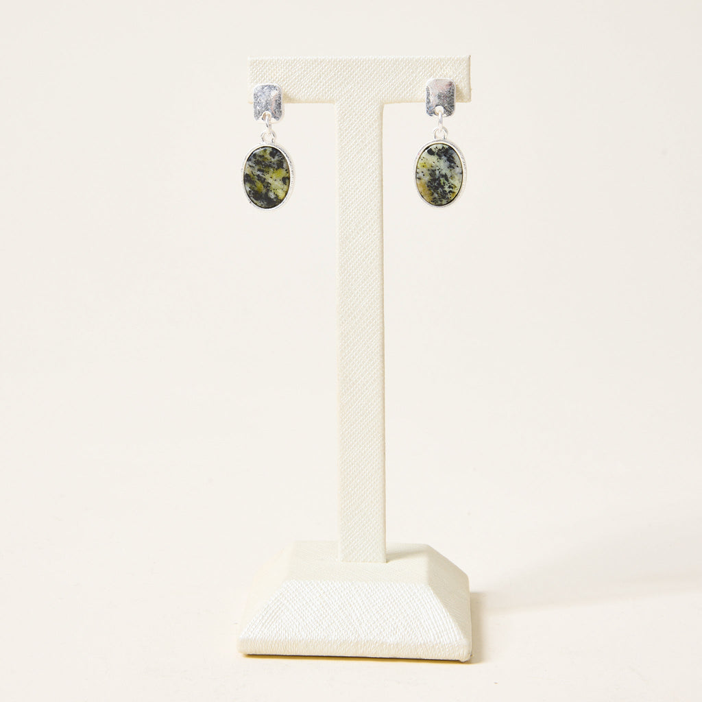 Post Back Marble Drop Earrings