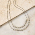Short Hammered Metal Necklace