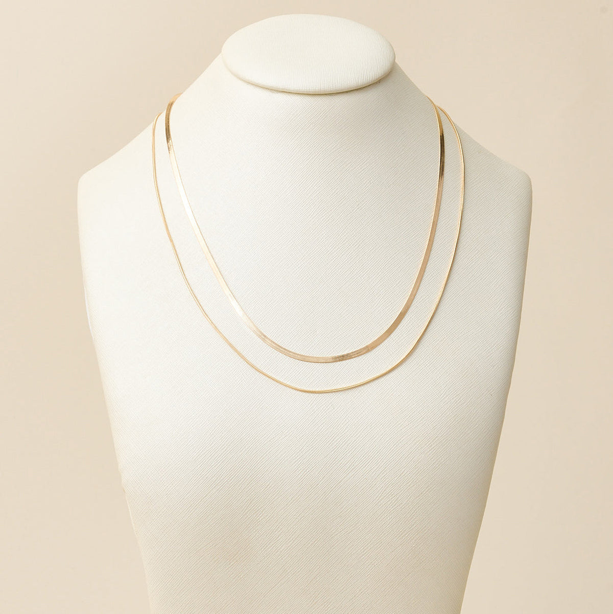 Short Layered Snake Chain Necklace