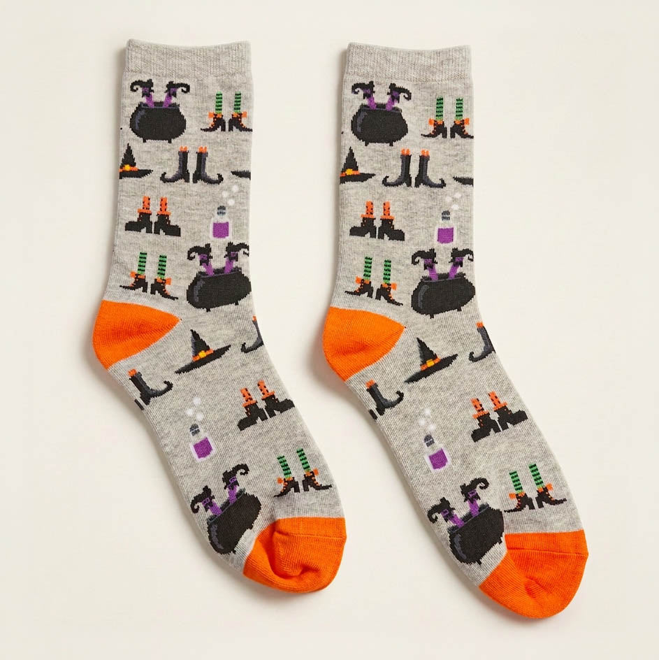 Halloween Witch Crew Socks