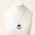 Double Circle Long Pendant Necklace