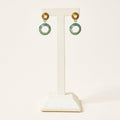 Double Circle Post Back Earrings