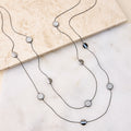Long Sparkle Chain Necklace