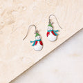 Snowman Fish Hook Earrings