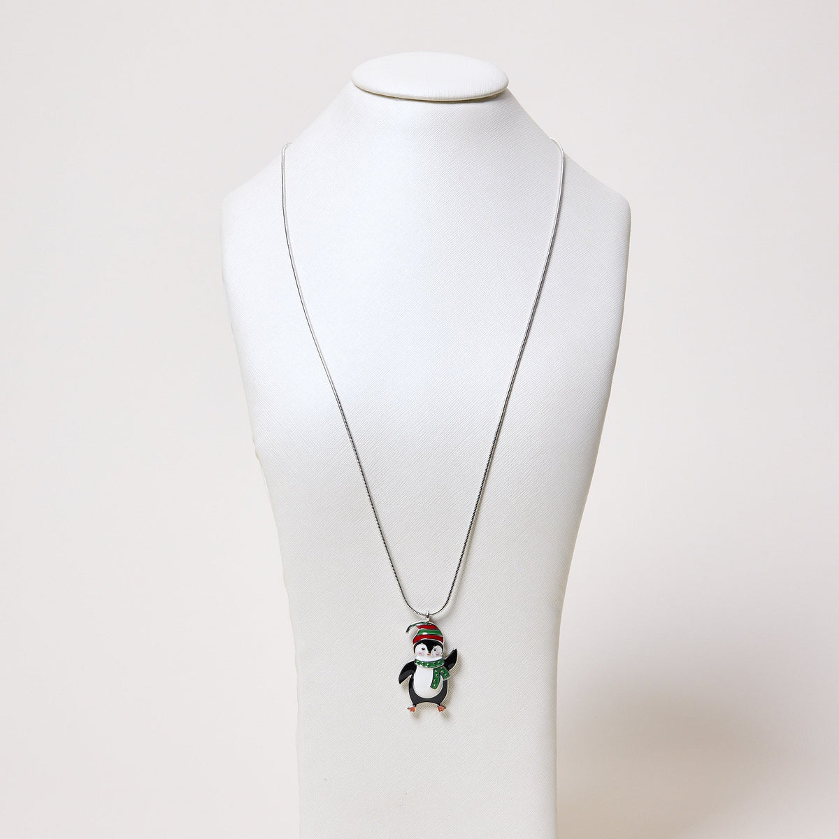 Long Penguin Pendant Necklace