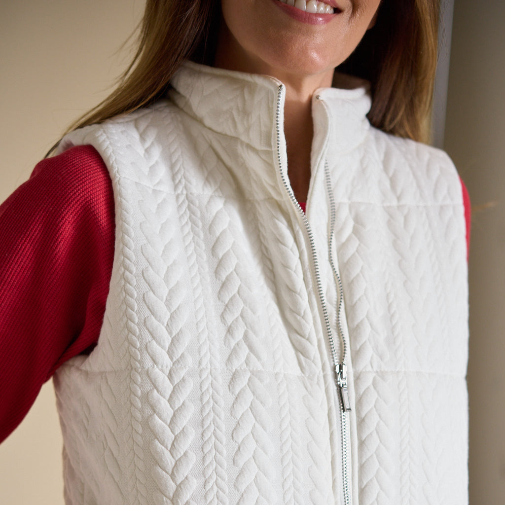 Cable Puffer Vest