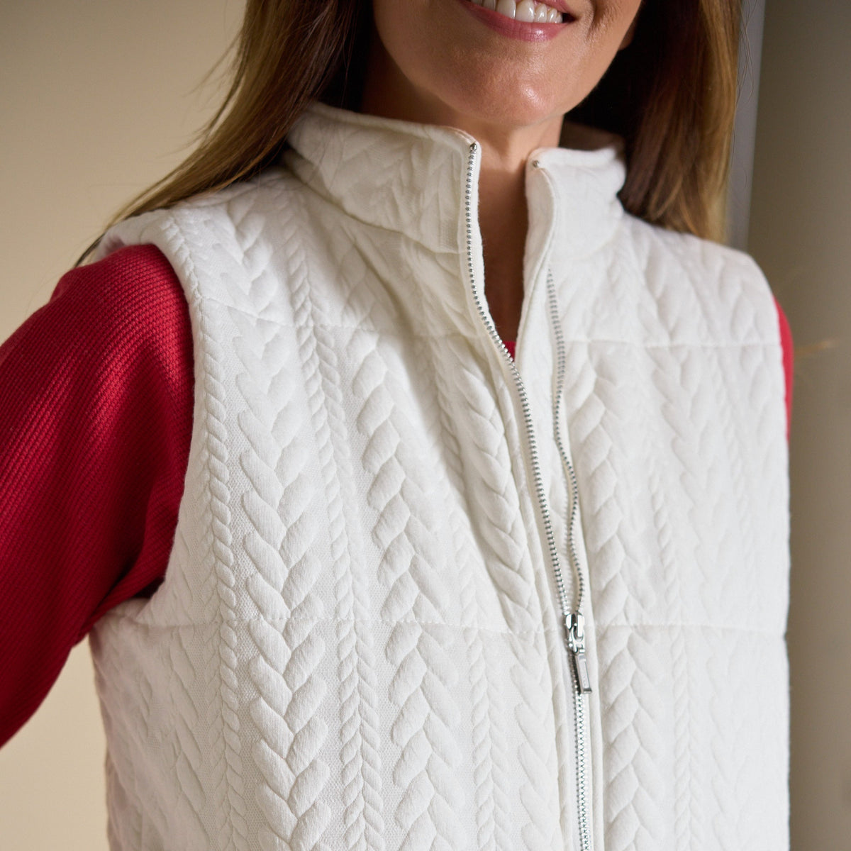 Cable Puffer Vest