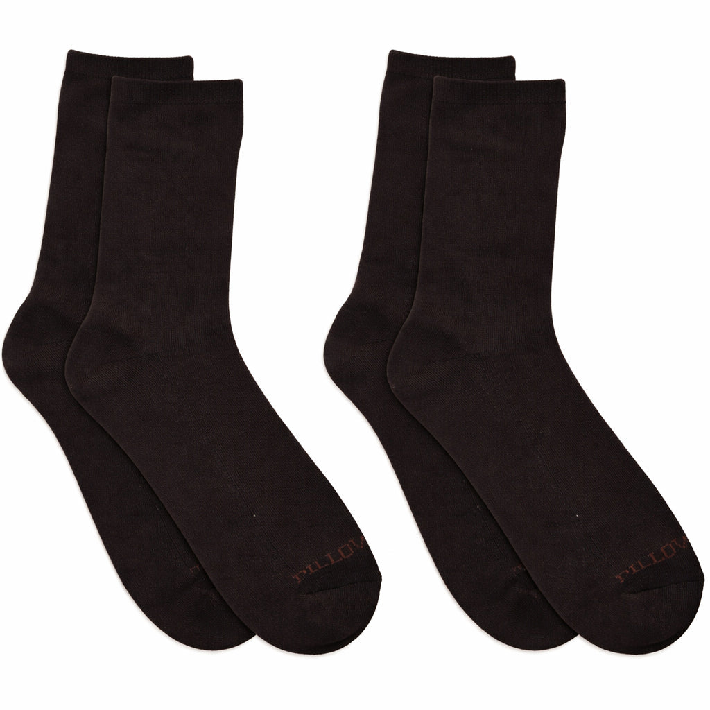 Coffee Bean Pillow Sole 2 Pack Crew Socks