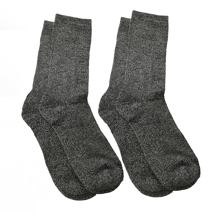 Grey Pillow Sole 2 Pack Crew Socks
