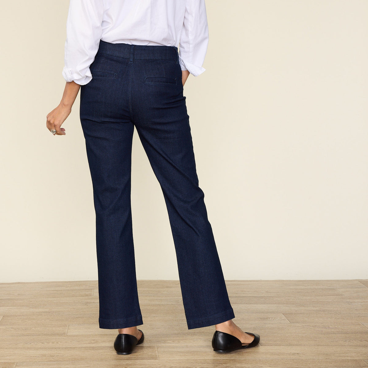 Signature Slimming Relaxed Fit Denim Trouser