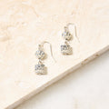 Metal Hammered Drop Earrings