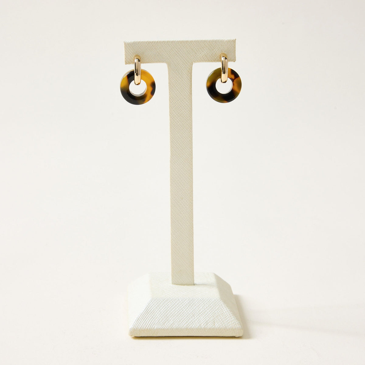 Dainty Tortoise Post Back Drop Earrings