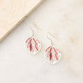Multi Color Abstract Design Drop Fishhook Earrings