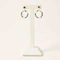 Mutli Beaded Colored Post Back Earrings