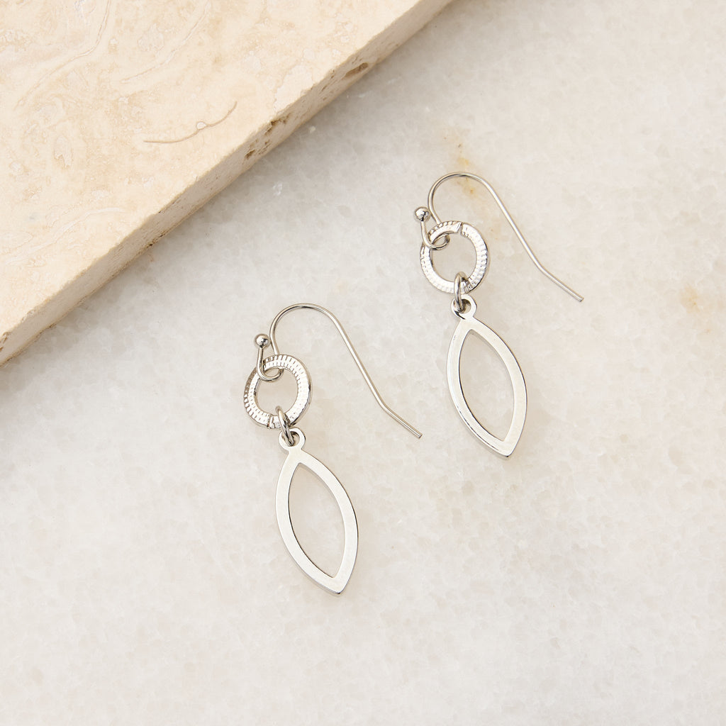 Metal Drop Dainty Fishhook Earrings