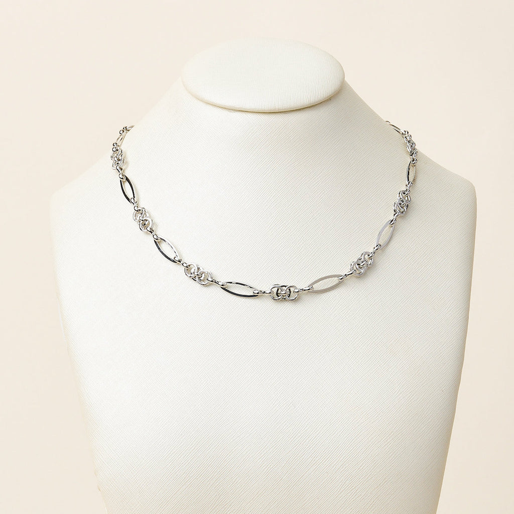 Short Mixed Linked Necklace