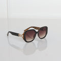 Black Square Frame with Detail Arm Sunglasses
