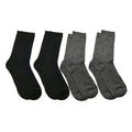 Grey and Black Pillow Sole 4 Pack Crew Socks