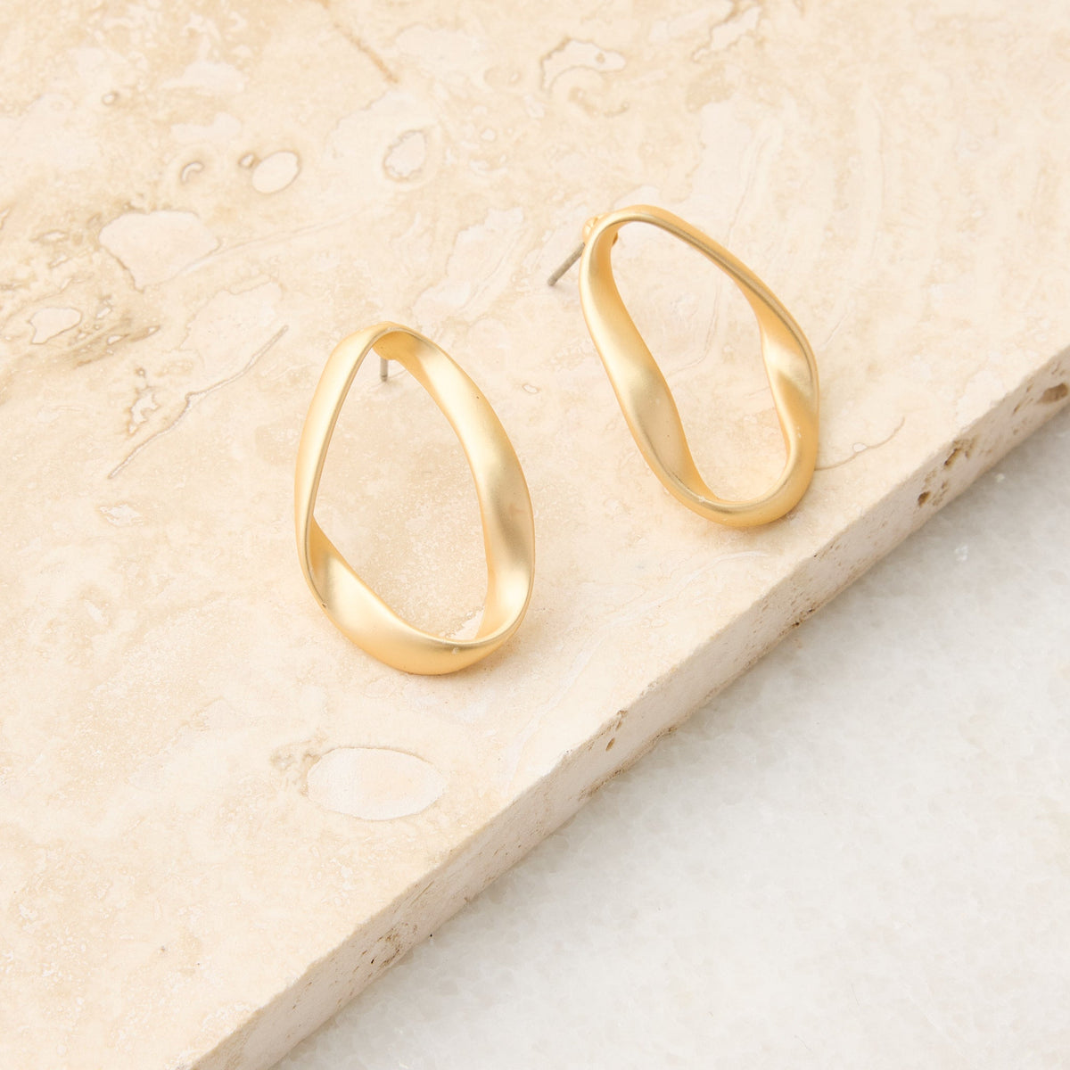 Variegated Sphere Post Back Earrings