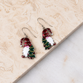 Gnome and Tree Fish Hook Earrings