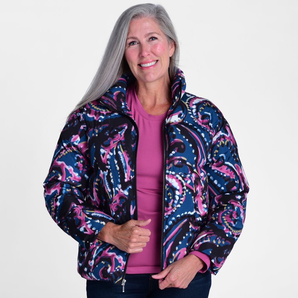 Relaxed Restyled Printed Puffer Jacket