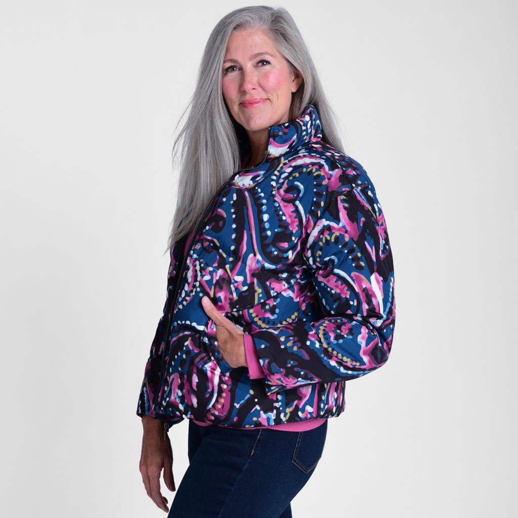 Relaxed Restyled Printed Puffer Jacket