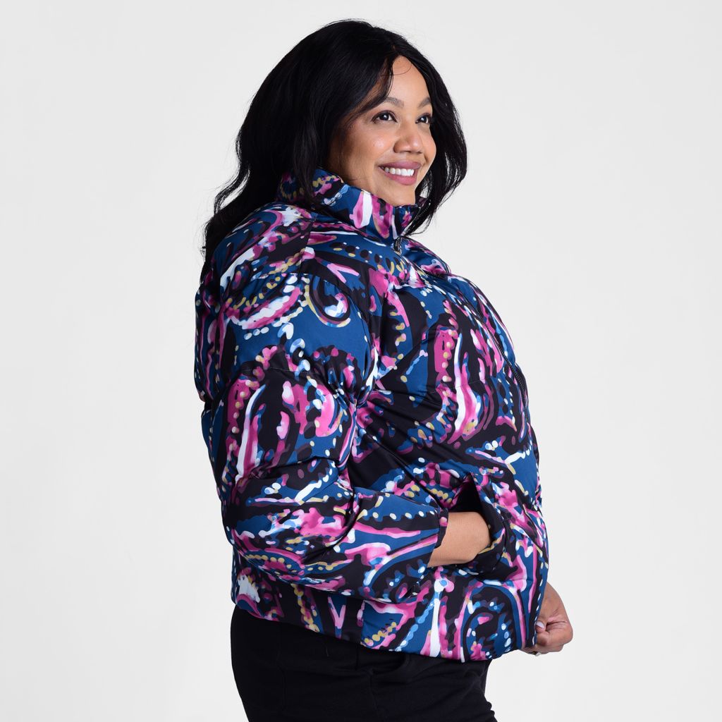 Relaxed Restyled Printed Puffer Jacket