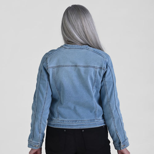 Baccini Zip Front Denim Jacket
