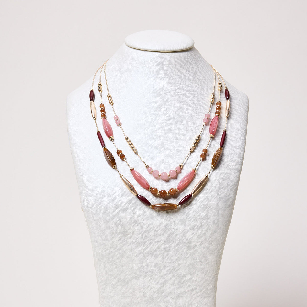 Multi Chain Beaded Necklace