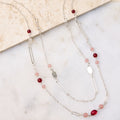 Long Beaded Chain Necklace