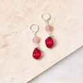 Hinged Beaded Drop Earrings