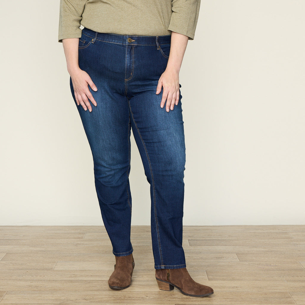 Everyday Relaxed Fit Straight Leg Jean - Dark Stonewash