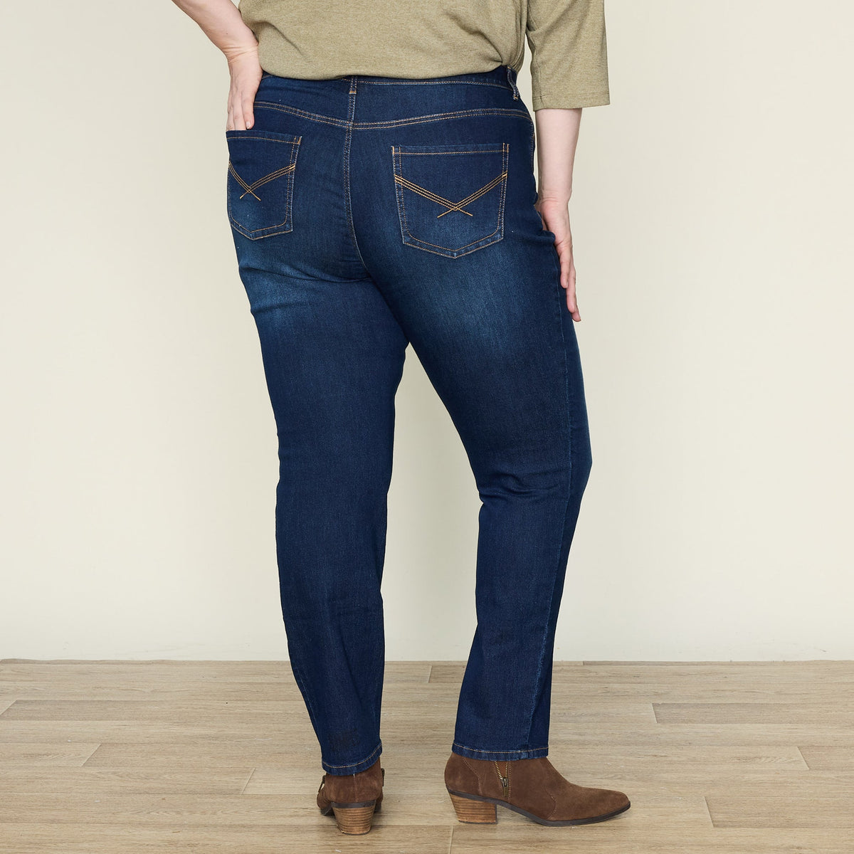 Everyday Relaxed Fit Straight Leg Jean - Dark Stonewash
