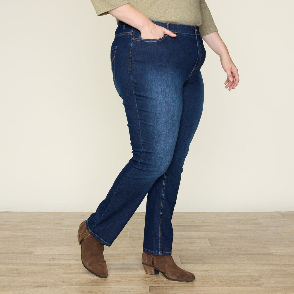 Everyday Relaxed Fit Straight Leg Jean - Dark Stonewash