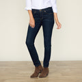 Signature Slimming Shaped Fit Tapered Leg Jean - Dark Stonewash