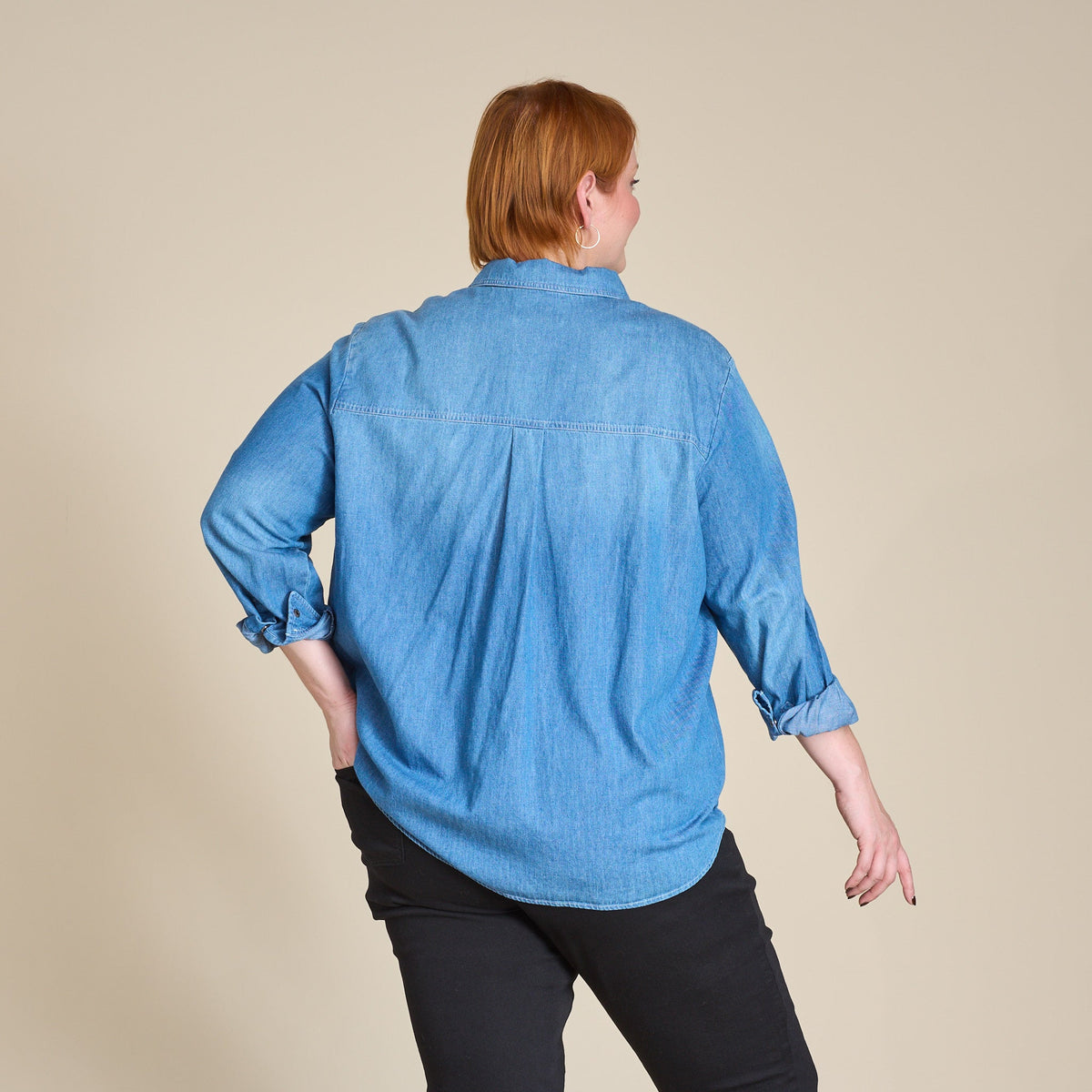 Chambray Snap Front Shirt