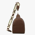Jen & Co. Brown Ellen Guitar Strap Sling Bag