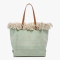 Jen & Co. Green Madison Large Soft Tote w/ Canvas Crossbody Insert