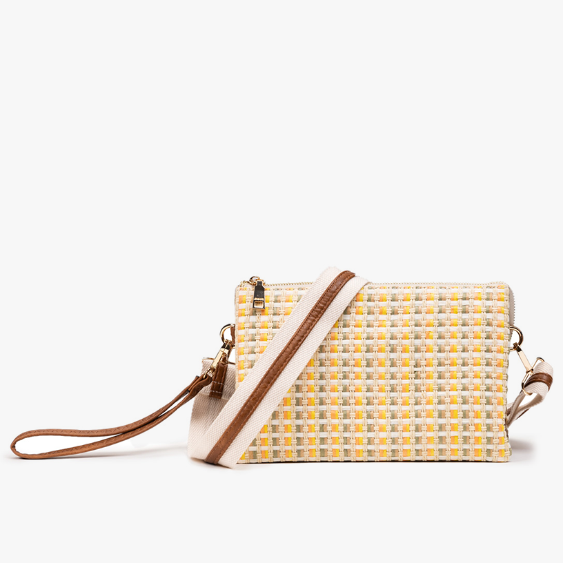 Jen & Co. Izzy Triple Compartment Crossbody with Removable Straps