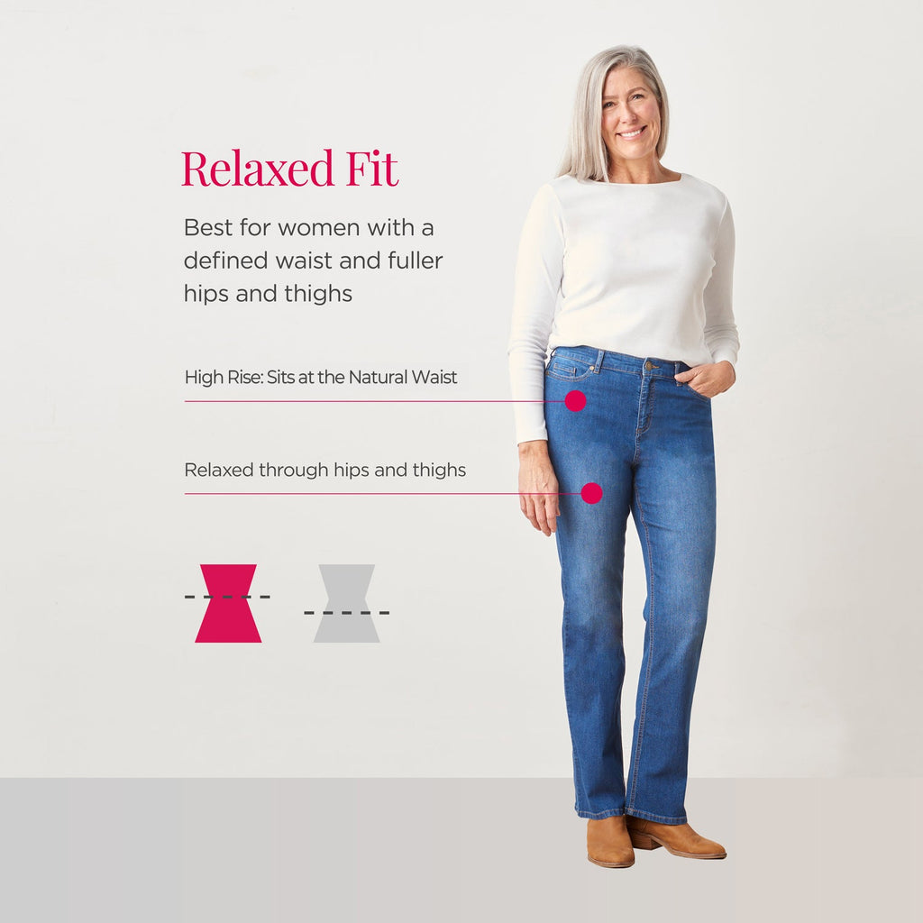 Everyday Relaxed Fit Straight Leg Jean - Medium Stonewash